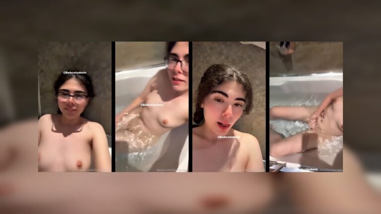 Zeynep Çağış Küvette Zevkin Doruklarında Ayak Şovu ve Mastürbasyon